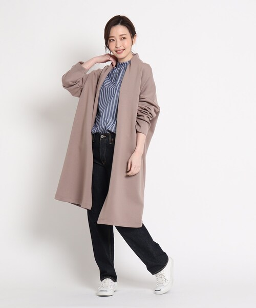 S L 洗える ダンボールニット ロングカーディガン