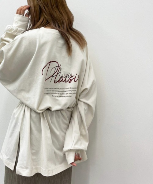 apres jour mignon(アプレジュールミニョン)の「アソートスリットロンT2【ZOZOTOWN限定アイテム】(Tシャツ/カットソー・レディース・ブラック系その他2/ホワイト系その他/ブラック系その他/その他/オフホワイト/ブラック/ホワイト系その他2/アイボリー/ホワイト系その他3/クリーム・フリー/X-LARGE)」の1枚目の写真