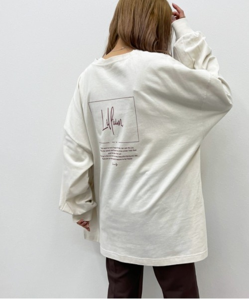 apres jour mignon(アプレジュールミニョン)の「アソートスリットロンT2【ZOZOTOWN限定アイテム】(Tシャツ/カットソー・レディース・ブラック系その他2/ホワイト系その他/ブラック系その他/その他/オフホワイト/ブラック/ホワイト系その他2/アイボリー/ホワイト系その他3/クリーム・フリー/X-LARGE)」の15枚目の写真