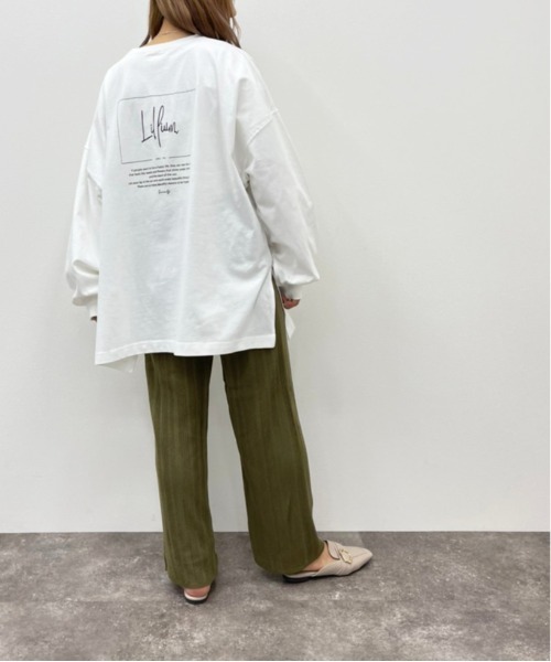apres jour mignon(アプレジュールミニョン)の「アソートスリットロンT2【ZOZOTOWN限定アイテム】(Tシャツ/カットソー・レディース・ブラック系その他2/ホワイト系その他/ブラック系その他/その他/オフホワイト/ブラック/ホワイト系その他2/アイボリー/ホワイト系その他3/クリーム・フリー/X-LARGE)」の18枚目の写真