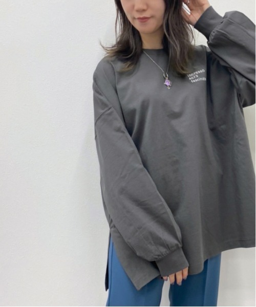 apres jour mignon(アプレジュールミニョン)の「アソートスリットロンT2【ZOZOTOWN限定アイテム】(Tシャツ/カットソー・レディース・ブラック系その他2/ホワイト系その他/ブラック系その他/その他/オフホワイト/ブラック/ホワイト系その他2/アイボリー/ホワイト系その他3/クリーム・フリー/X-LARGE)」の21枚目の写真