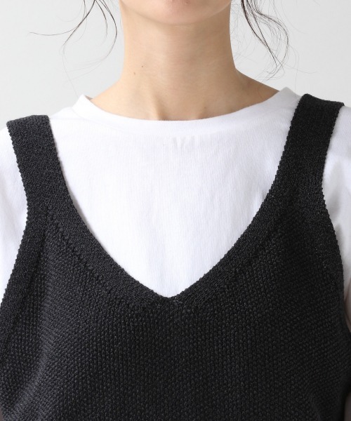 RAGEBLUE（レイジブルー）の「綿麻ザックリビスチェ/932621（ベスト・レディース・ブラック/カーキ/ブラウン・FREE）」の11枚目の写真