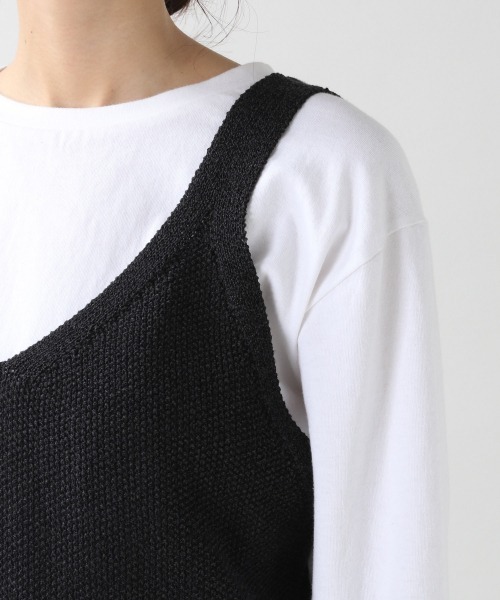 RAGEBLUE（レイジブルー）の「綿麻ザックリビスチェ/932621（ベスト・レディース・ブラック/カーキ/ブラウン・FREE）」の8枚目の写真