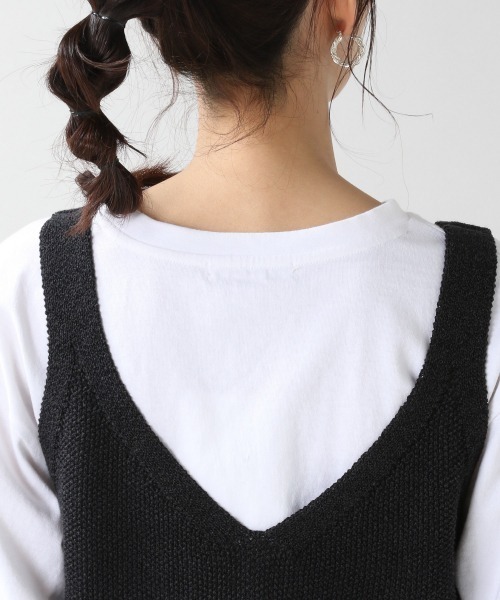 RAGEBLUE（レイジブルー）の「綿麻ザックリビスチェ/932621（ベスト・レディース・ブラック/カーキ/ブラウン・FREE）」の10枚目の写真