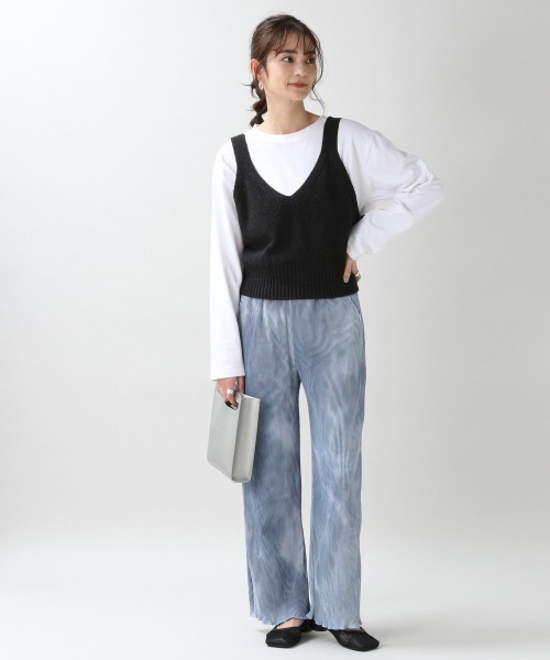 RAGEBLUE（レイジブルー）の「綿麻ザックリビスチェ/932621（ベスト・レディース・ブラック/カーキ/ブラウン・FREE）」の7枚目の写真