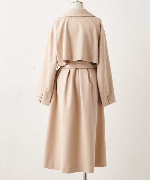 Cherie chuu(シェリーチュウ)の「【Cherie chuu】パイピングベルトトレンチコート(トレンチコート・レディース・ベージュ/モカ/チェック・FREE)」の15枚目の写真