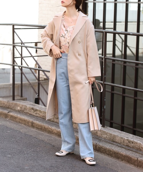 Cherie chuu(シェリーチュウ)の「【Cherie chuu】パイピングベルトトレンチコート(トレンチコート・レディース・ベージュ/モカ/チェック・FREE)」の20枚目の写真