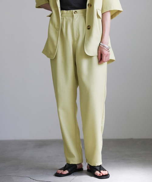 select MOCA(セレクトモカ)の「リネンライクジャケットセットアップ(その他トップス・レディース・ベージュ/ライトグリーン/モカ・FREE)」の5枚目の写真