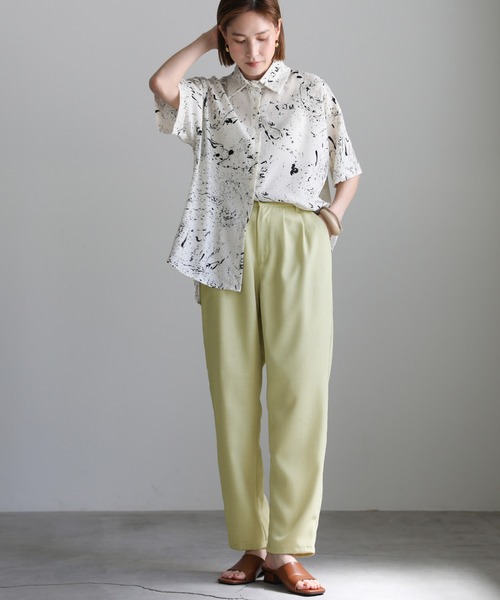 select MOCA(セレクトモカ)の「リネンライクジャケットセットアップ(その他トップス・レディース・ベージュ/ライトグリーン/モカ・FREE)」の10枚目の写真