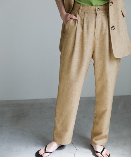 select MOCA(セレクトモカ)の「リネンライクジャケットセットアップ(その他トップス・レディース・ベージュ/ライトグリーン/モカ・FREE)」の17枚目の写真