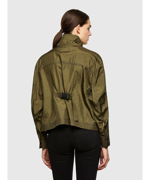 DIESEL（ディーゼル）の「レディース シャツ ミリタリージャケット（シャツ/ブラウス・レディース・カーキ/ブラック・SMALL/X-SMALL/MEDIUM/XX-SMALL）」の13枚目の写真