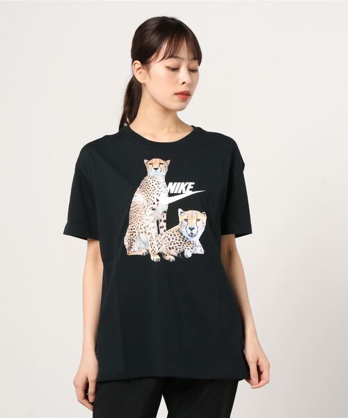 NIKE（ナイキ）の「ナイキ NIKE ナイキ ウィメンズ NSW ボーイ フィアス S/S Tシャツ（Tシャツ/カットソー・レディース・ホワイト/ブラック・L/M/XL/S）」の2枚目の写真
