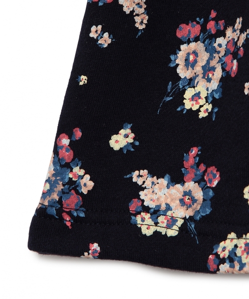 green label relaxing（グリーンレーベルリラクシング）の「【KIDS】ウラケ フラワープリントロングスリーブワンピース ◆（ワンピース・キッズ・クリーム/ネイビー・105/125/95/115）」の5枚目の写真