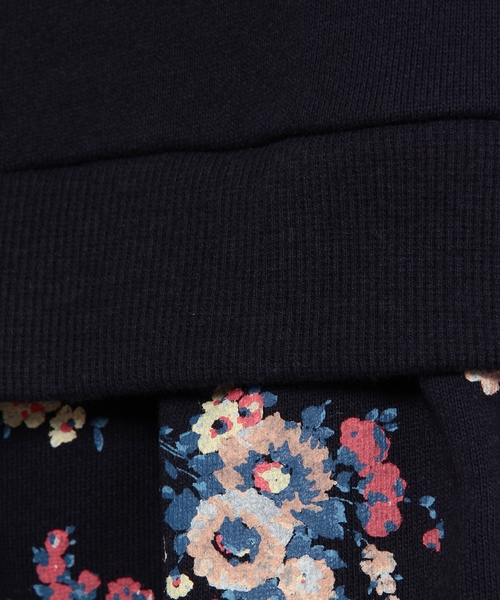 green label relaxing（グリーンレーベルリラクシング）の「【KIDS】ウラケ フラワープリントロングスリーブワンピース ◆（ワンピース・キッズ・クリーム/ネイビー・105/125/95/115）」の6枚目の写真