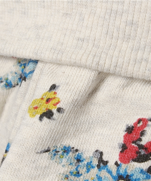 green label relaxing（グリーンレーベルリラクシング）の「【KIDS】ウラケ フラワープリントロングスリーブワンピース ◆（ワンピース・キッズ・クリーム/ネイビー・105/125/95/115）」の8枚目の写真