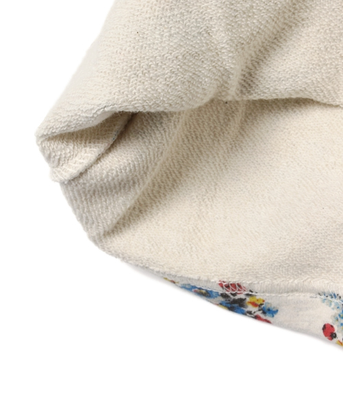 green label relaxing（グリーンレーベルリラクシング）の「【KIDS】ウラケ フラワープリントロングスリーブワンピース ◆（ワンピース・キッズ・クリーム/ネイビー・105/125/95/115）」の9枚目の写真