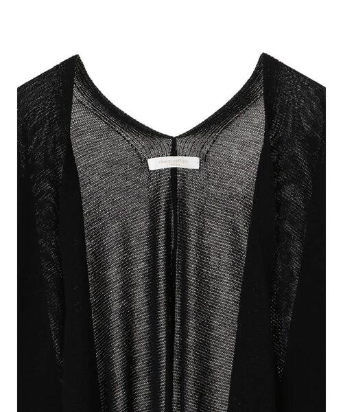 Green　Parks（グリーンパークス）の「ドルマンショートニットカーデ＊（カーディガン/ボレロ・レディース・ブラック/グレイッシュベージュ/カーキ・FREE）」の13枚目の写真