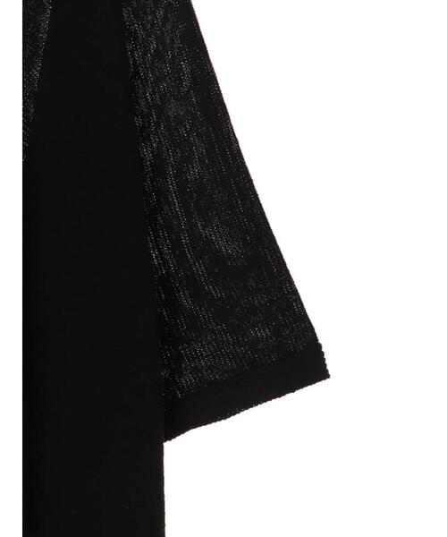 Green　Parks（グリーンパークス）の「ドルマンショートニットカーデ＊（カーディガン/ボレロ・レディース・ブラック/グレイッシュベージュ/カーキ・FREE）」の14枚目の写真