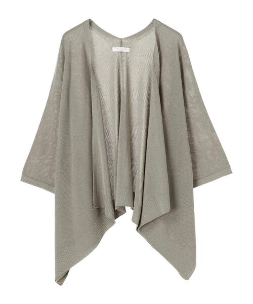 Green　Parks（グリーンパークス）の「ドルマンショートニットカーデ＊（カーディガン/ボレロ・レディース・ブラック/グレイッシュベージュ/カーキ・FREE）」の18枚目の写真