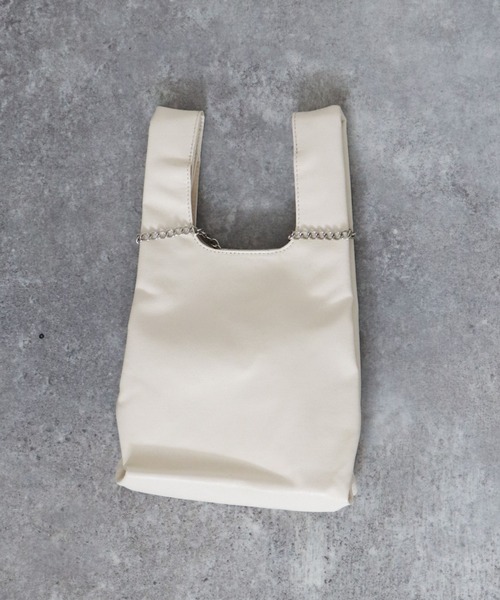 archives（アルシーヴ）の「チェーンショルダーショップバッグ（ショルダーバッグ・レディース・ブラック/シルバー/アイボリー・FREE）」の12枚目の写真