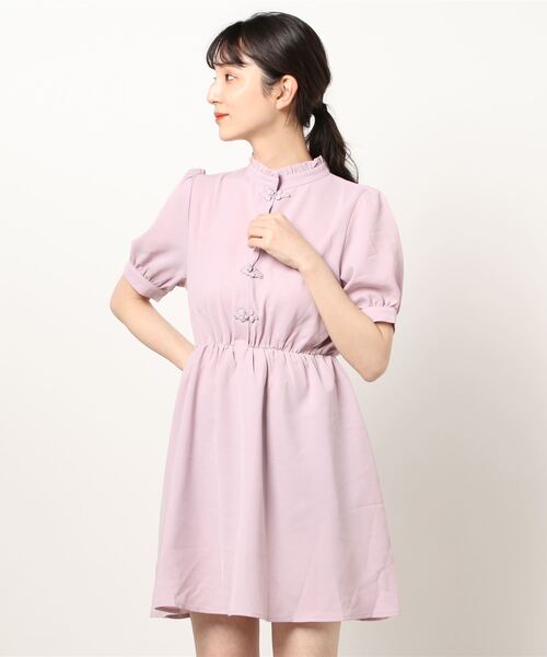 セール チャイナボタン ミニワンピース ワンピース Spinns スピンズ のファッション通販 Zozotown