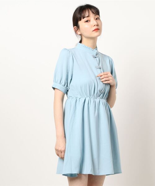 セール チャイナボタン ミニワンピース ワンピース Spinns スピンズ のファッション通販 Zozotown