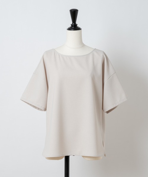 Rewde(ルゥデ)の「【スタイリストコラボ商品・TV着用】 リネンライクブラウス(1R13-05144)(シャツ/ブラウス・レディース・ベージュ/ネイビー/カーキ/オレンジ・M)」の10枚目の写真