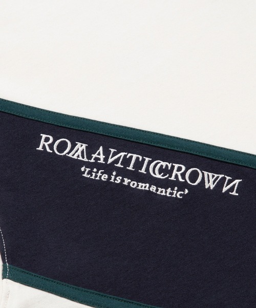 ROMANTIC CROWN（ロマンティッククラウン）の「【ROMANTIC CROWN】RMTC LOGO LINE POLO / ロマンティッククラウン RMTC ロゴ ライン ポロシャツ（ポロシャツ・メンズ・グレー/ネイビー/オートミール・X-LARGE/MEDIUM/LARGE/SMALL）」の9枚目の写真