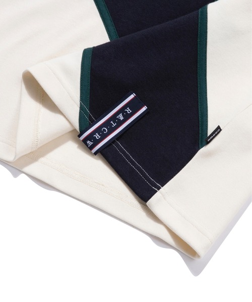 ROMANTIC CROWN（ロマンティッククラウン）の「【ROMANTIC CROWN】RMTC LOGO LINE POLO / ロマンティッククラウン RMTC ロゴ ライン ポロシャツ（ポロシャツ・メンズ・グレー/ネイビー/オートミール・X-LARGE/MEDIUM/LARGE/SMALL）」の6枚目の写真