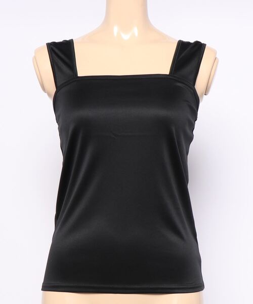 KOBE LETTUCE（コウベレタス）の「ブラ紐隠しペチコートインナータンクトップ（インナーウェア/肌着・レディース・ブラック/ベージュ/オフホワイト・S/M/L/XL）」の3枚目の写真