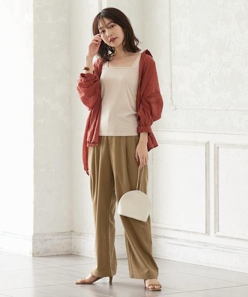 KOBE LETTUCE（コウベレタス）の「ブラ紐隠しペチコートインナータンクトップ（インナーウェア/肌着・レディース・ブラック/ベージュ/オフホワイト・S/M/L/XL）」の13枚目の写真