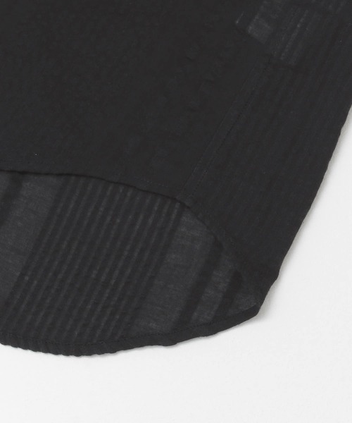 URBAN RESEARCH DOORS（アーバンリサーチドアーズ）の「ドビーバンドカラーシャツ（シャツ/ブラウス・レディース・ベージュ系その他/オフホワイト/ネイビー・ONE）」の8枚目の写真