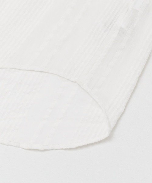 URBAN RESEARCH DOORS（アーバンリサーチドアーズ）の「ドビーバンドカラーシャツ（シャツ/ブラウス・レディース・ベージュ系その他/オフホワイト/ネイビー・ONE）」の13枚目の写真