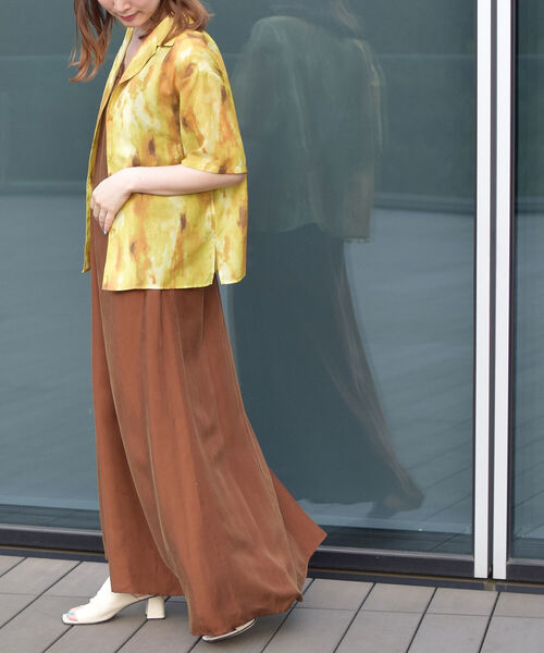 Ray BEAMS（レイビームス）の「Ray BEAMS / プリント オープンカラー シャツ（シャツ/ブラウス・レディース・ブルー系その他3/イエロー・ONE SIZE）」の20枚目の写真