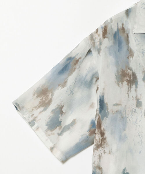 Ray BEAMS（レイビームス）の「Ray BEAMS / プリント オープンカラー シャツ（シャツ/ブラウス・レディース・ブルー系その他3/イエロー・ONE SIZE）」の16枚目の写真