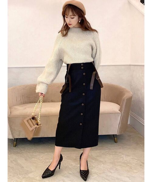 RESEXXY（リゼクシー）の「ショルダー合皮スカート（スカート・レディース・ブラック/アイボリー/その他1・FREE）」の20枚目の写真