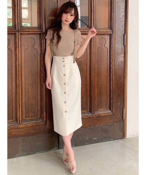 RESEXXY（リゼクシー）の「ショルダー合皮スカート（スカート・レディース・ブラック/アイボリー/その他1・FREE）」の21枚目の写真