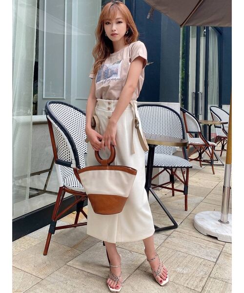 RESEXXY（リゼクシー）の「ショルダー合皮スカート（スカート・レディース・ブラック/アイボリー/その他1・FREE）」の11枚目の写真