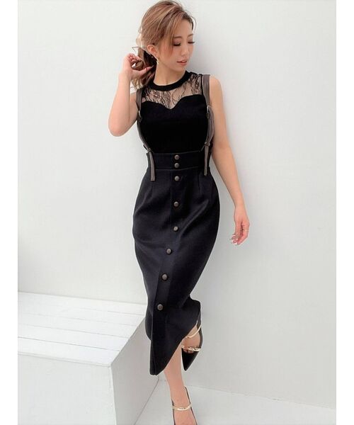 RESEXXY（リゼクシー）の「ショルダー合皮スカート（スカート・レディース・ブラック/アイボリー/その他1・FREE）」の19枚目の写真