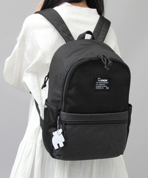 moz（モズ）の「リフレクトチャーム付き メランジ切り替え バックパック（バックパック/リュック・レディース・ブラック・FREE）」の22枚目の写真