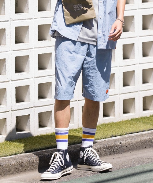 UNIVERSAL OVERALL(ユニバーサルオーバーオール)の「【UNIVERSAL OVERALL】PACKABLE SHORTS U2123602(その他パンツ・メンズ・ブラック/サックスブルー/ベージュ/パープル・MEDIUM/SMALL/LARGE)」の21枚目の写真