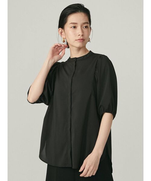 THE DAYZ TOKYO（ザデイズトーキョー）の「【THE DAYZ TOKYO】バンドカラーボリュームスリーブブラウス（シャツ/ブラウス・レディース・ブラック/オフホワイト/ブルー・SMALL/MEDIUM）」の2枚目の写真