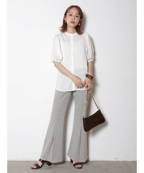 THE DAYZ TOKYO（ザデイズトーキョー）の「【THE DAYZ TOKYO】バンドカラーボリュームスリーブブラウス（シャツ/ブラウス・レディース・ブラック/オフホワイト/ブルー・SMALL/MEDIUM）」の15枚目の写真