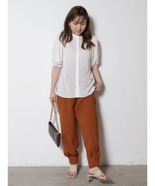 THE DAYZ TOKYO（ザデイズトーキョー）の「【THE DAYZ TOKYO】バンドカラーボリュームスリーブブラウス（シャツ/ブラウス・レディース・ブラック/オフホワイト/ブルー・SMALL/MEDIUM）」の17枚目の写真