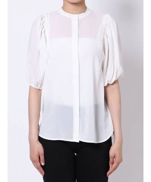 THE DAYZ TOKYO（ザデイズトーキョー）の「【THE DAYZ TOKYO】バンドカラーボリュームスリーブブラウス（シャツ/ブラウス・レディース・ブラック/オフホワイト/ブルー・SMALL/MEDIUM）」の20枚目の写真