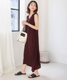 Bou Jeloud | レーヨンクレープ２WAYフレアワンピース(ワンピース)