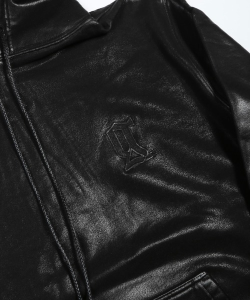 GalaabenD（ガラアーベント）の「ロゴ刺繍コーティングスウェットパーカー（パーカー・メンズ・ブラック/ヘザーグレー・M/L/S）」の12枚目の写真