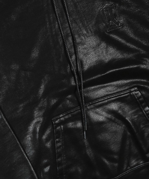 GalaabenD（ガラアーベント）の「ロゴ刺繍コーティングスウェットパーカー（パーカー・メンズ・ブラック/ヘザーグレー・M/L/S）」の13枚目の写真