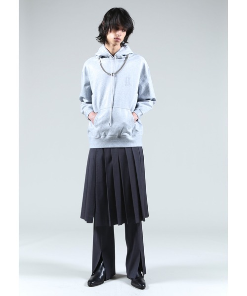 GalaabenD（ガラアーベント）の「ロゴ刺繍コーティングスウェットパーカー（パーカー・メンズ・ブラック/ヘザーグレー・M/L/S）」の20枚目の写真