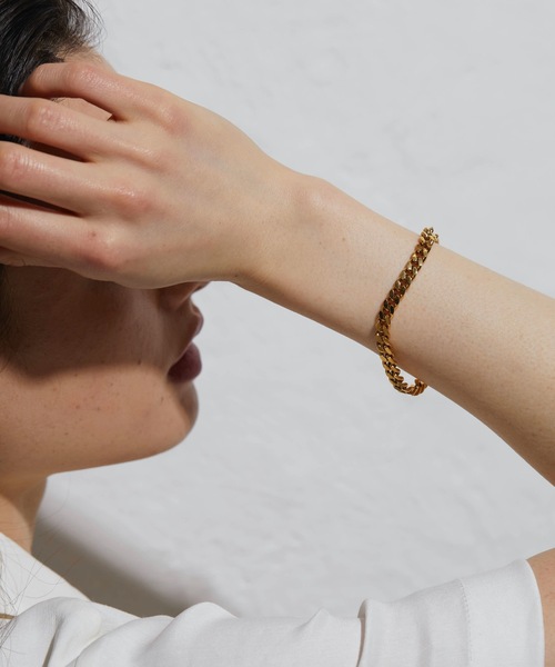 CENE（セネ）の「【CENE】セネ/ [ゴールド]チェーンブレスレット/6mm（ブレスレット・レディース・ゴールド・FREE）」の3枚目の写真